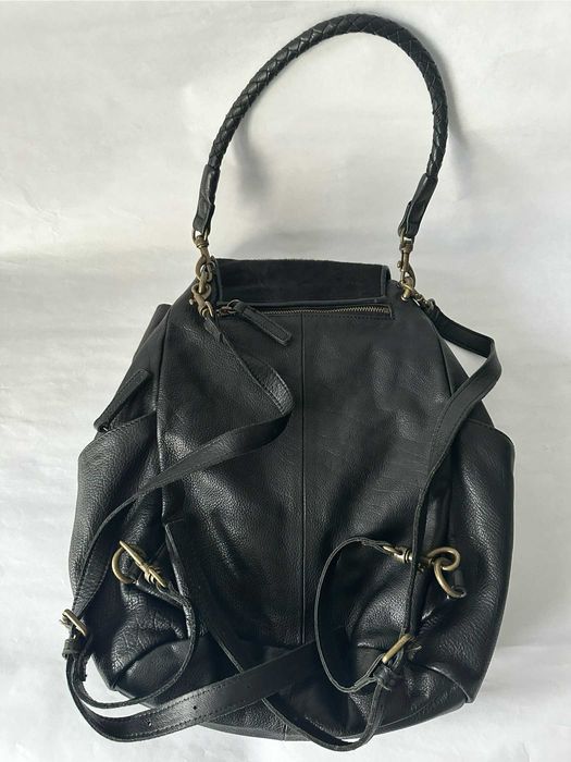 Plecak torebka Liebeskind Berlin damski czarny skórzany