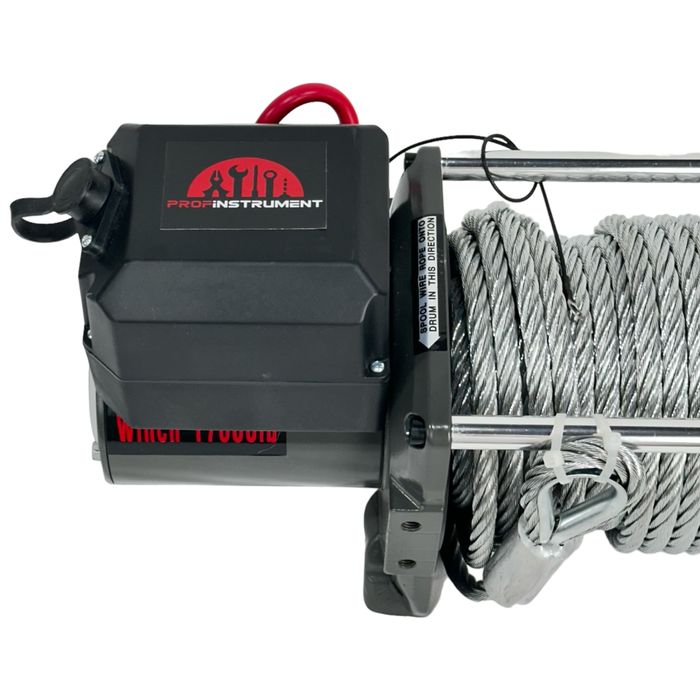 Лебідка автомобільна 17000LBS 12 В (7727 кг) на джип, евакуатор, лафет