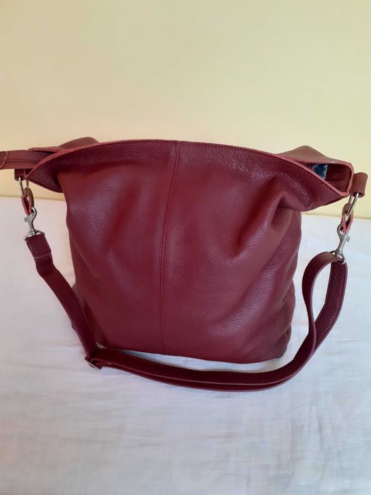 Torebka elegancka czerwonobrunatna