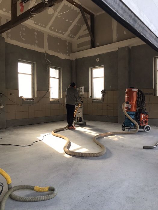 Szlifowanie, polerowanie betonu, lastryko, usuwanie kleju, lepiku