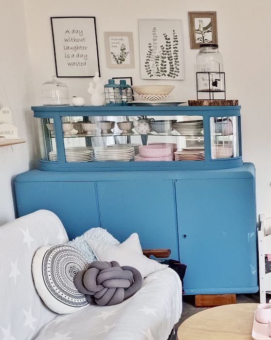 Drewniany kredens do renowacji antyk dębowy stary