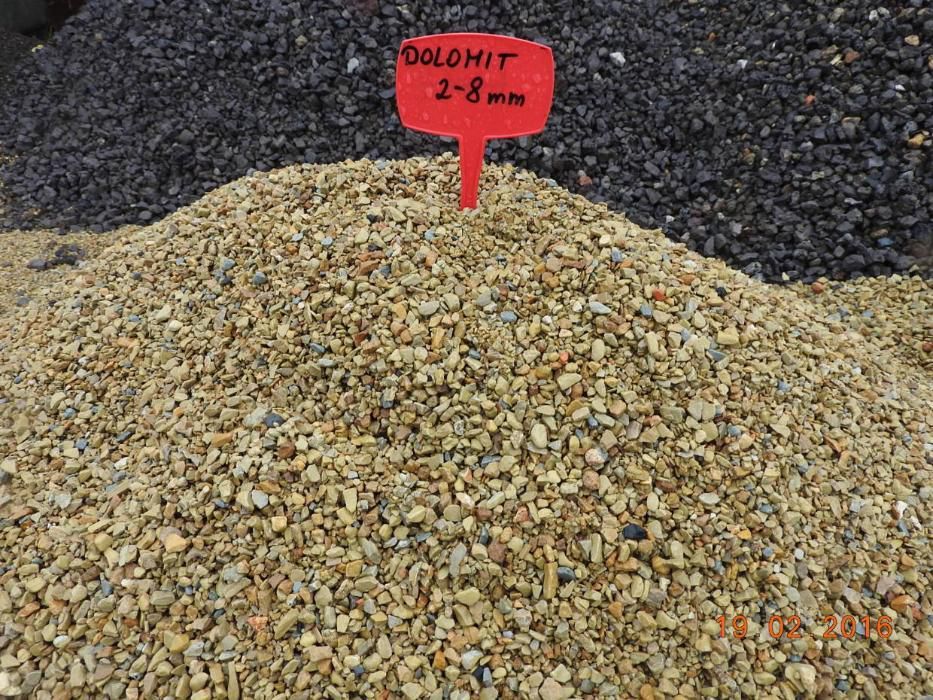 DOLOMIT grys 2-8 mm mączka WYSIEWKA kostka GRANIT bruk TONA