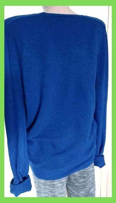 Свитер унисекс синий 100% кашемир р.L, XL JIL SANDER оригинал