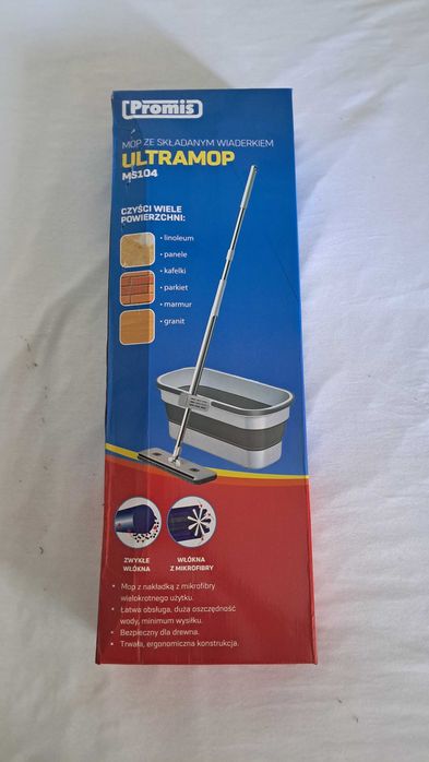 Mop ze składanym wiadrem