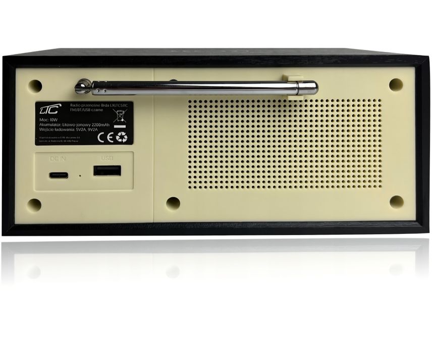 Radio przenośne FM bluetooth, ładowanie indukcyjne LTC