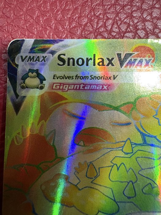 Carta Pokémon Snorlax VMAX secret rare rainbow