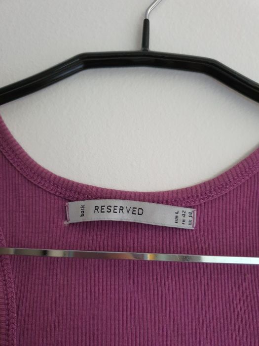 Bordowa koszulka na ramiążkach, Reserved