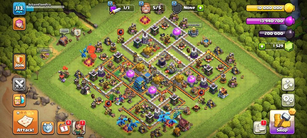 Акаунт Clash of Clans