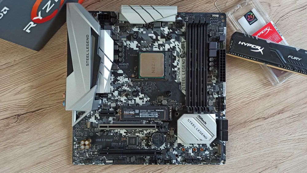 CPU AMD Ryzen 5 3500 b450m steel legend ASRock > B450M Steel Legend