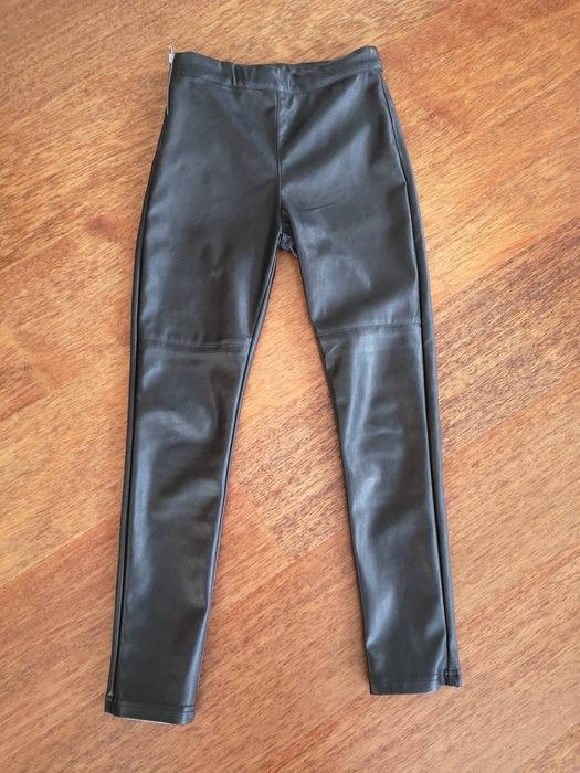 Spodnie jak skóra H&M r. 146.