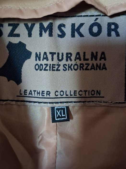 Kurtka marynarka XL Skóra naturalna , beżowa