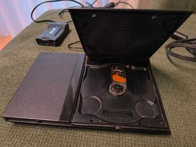 Playstation 2 Slim c/ Adaptador SCART/HDMI