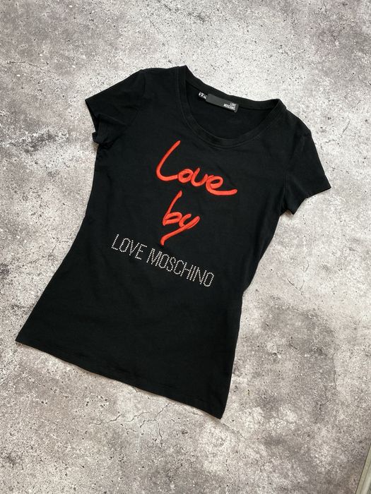 Женская черная футболка Love Moschino Xs/S