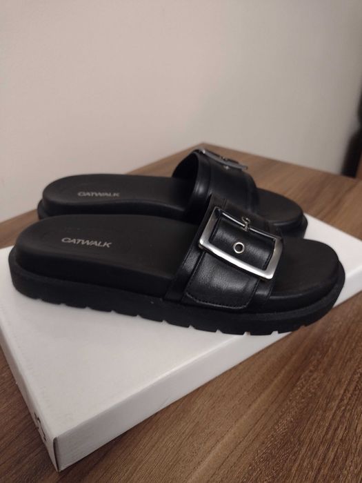 Buty Klapki czarne