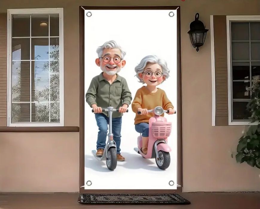 Banner de porta/Decoração de Espaço 180cmx90cm