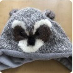 Шапка маска єнот delux hand made