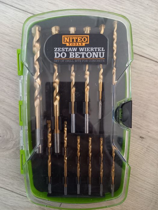 Zestaw wierteł wiertła do betonu nitro tools 12 szt 3-10 mm nowy