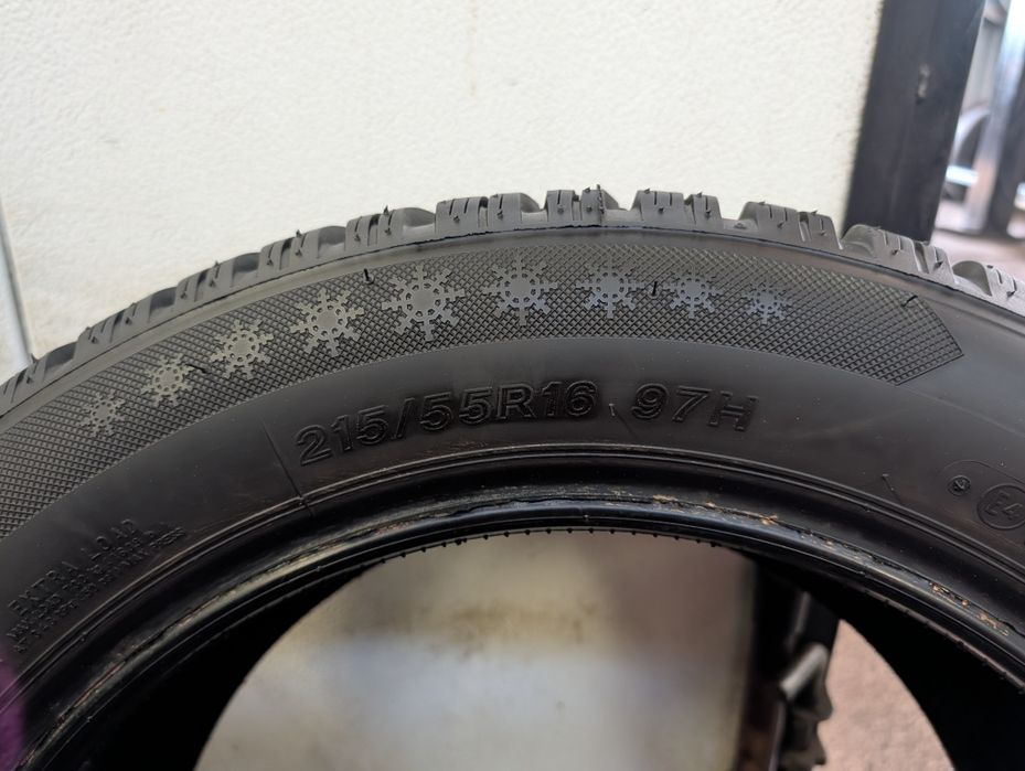 Opony zimowe lassa 215/55r16 25r jak nowe 9,2mm