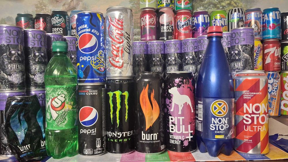 Старі Non Stop,Pitbull,Burn,Cola,7up,Pepsi,Monster