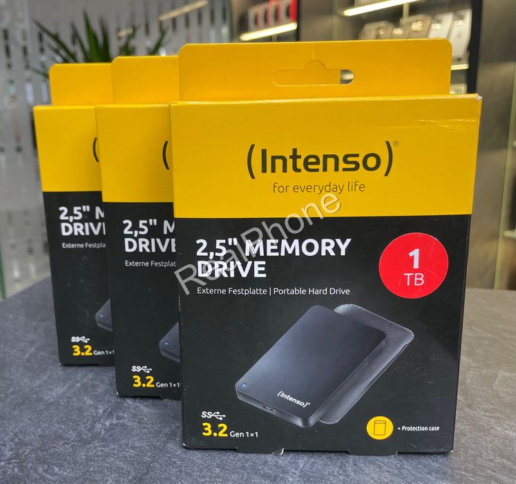 Зовнішній накопичувач Intenso 2,5 Memory Drive 1TB USB 3.2 Black