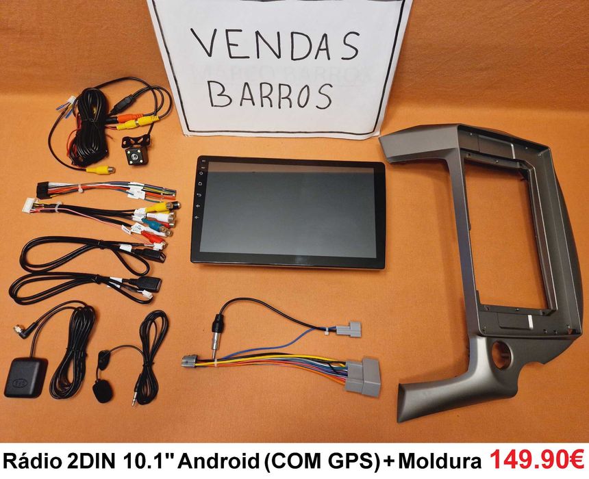 (NOVO) Rádio 2DIN • HONDA Jazz (2002 a 2013) • Android GPS [4+64GB]