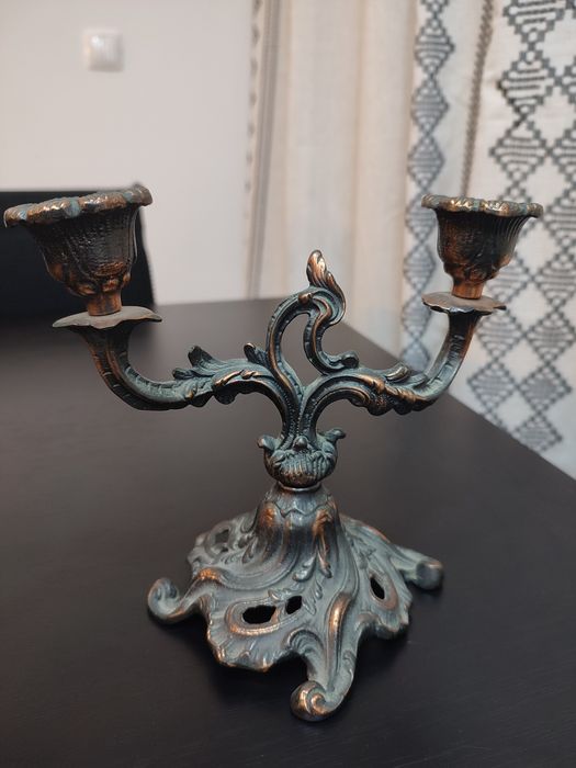 Conjunto 2 castiçais antigos