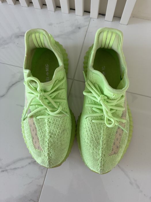 Adidas Yeezy 39 1/3 zieline neonowe