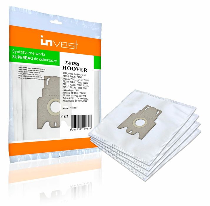 Syntetyczne worki do odkurzaczy Hoover H125S