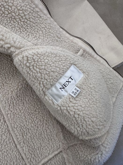 Beżowa kurtka z kożuchem NEXT