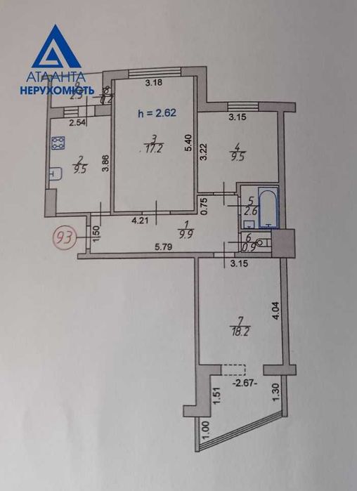 3-кімнатна квартира з ремонтом на проспекті Соборності!!!