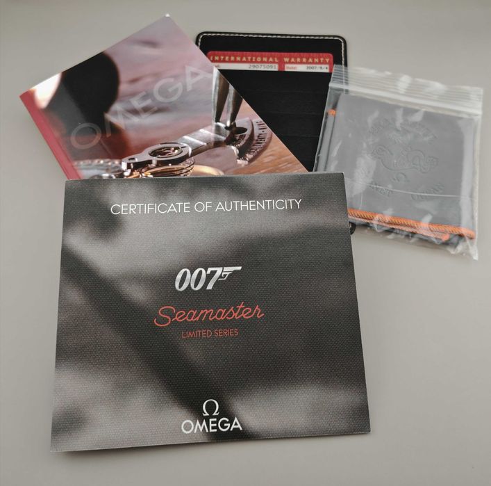 Zegarek Omega Seamaster James Bond 007 Casino Royale - zestaw!