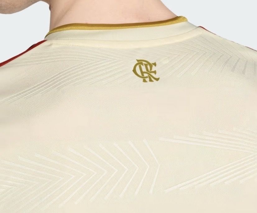 Camisa Flamengo I - 25/26 - Versão Torcedor Adidas Masculina - Bege