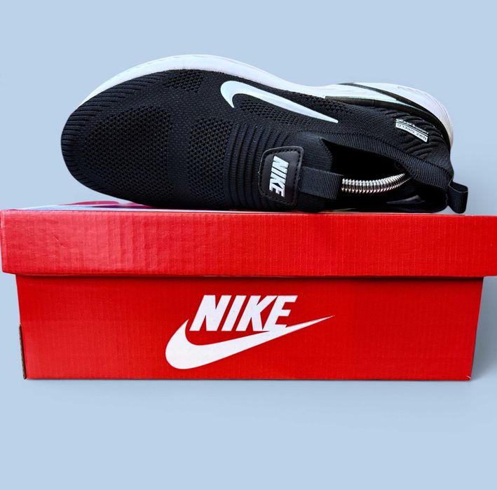 (2330) Легкі кросівки тапочки Nike повномірні чорні (41-46)