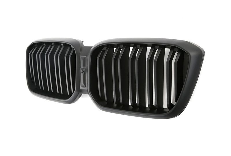 GRELHA DIANTEIRA LAMA DUPLA PRETO FOSCO PARA BMW X3 X4 G01/G02 2022--