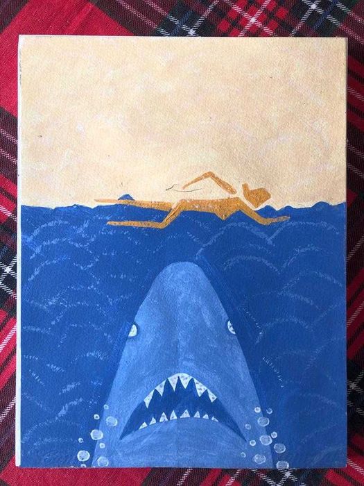 8 pinturas / quadros de filmes