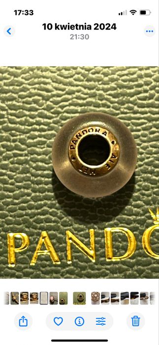 Charms Pandora murano- oryginalny na Walentynki