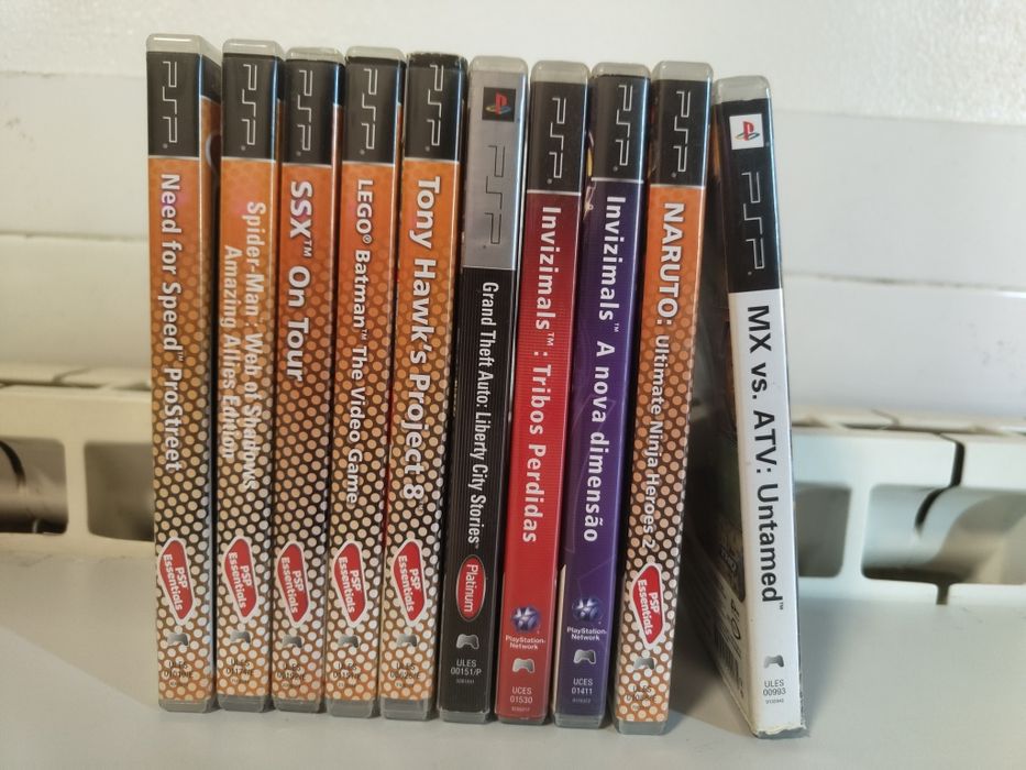 Jogos psp (caixas vazias)