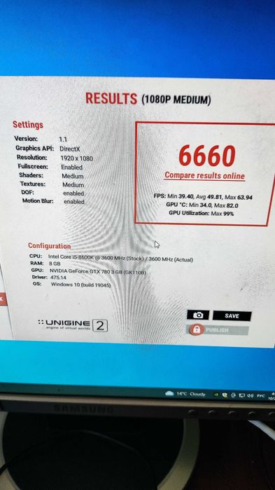 Intel i5 8600K, 8 ГБ DDR4, GTX 780, SSD 128 ГБ, HDD 512 ГБ, PSU 500 W