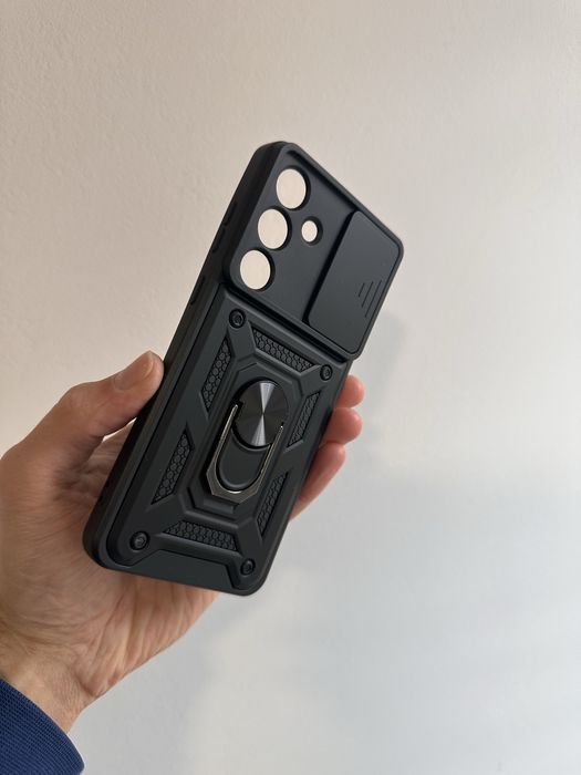 Etui plecki Pancerne czarne do SAMSUNG GALAXY S25 FE