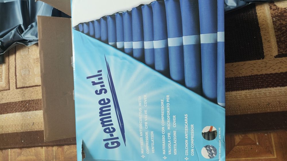 Materac przeciwodleżynowy rurowy z pompą na gwarancji