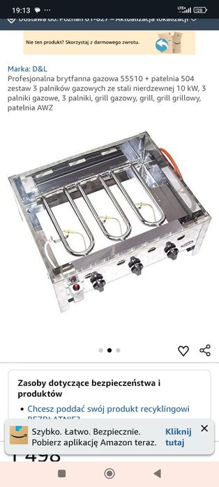 Grill gazowy nowy