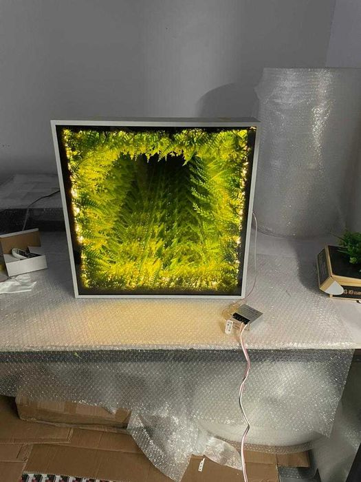 Caixa LED Espelho Infinito 3D – Decoração Premium Personalizada