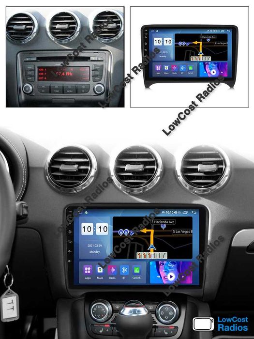 Auto Rádio ANDROID - AUDI TT (2006 a 2014) | 9'' GPS BT USB APPS WIFI | CARPLAY • ANDROID AUTO