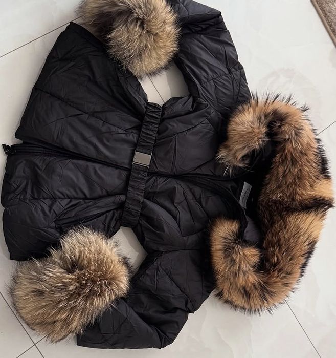 Płaszczyki futerko mankiety pompony HIT nowe