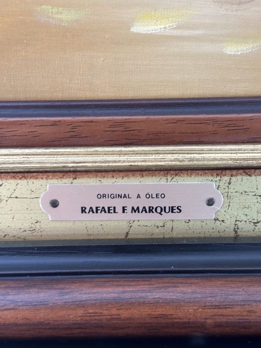 Quadro Pintura a Óleo Flores Rafael Marques