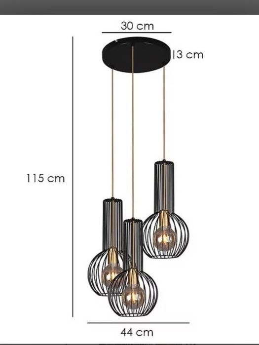 Lampa Arvi czarna jak nowa
