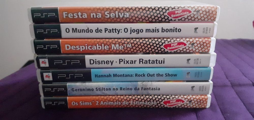 Jogos psp The Sims Ratatui Despicable me Stilton(ler descrição)