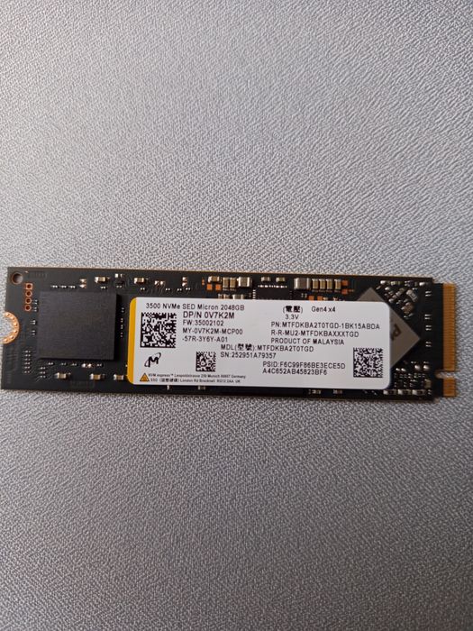 Ssd m2 nvme Micron 3500 2tb