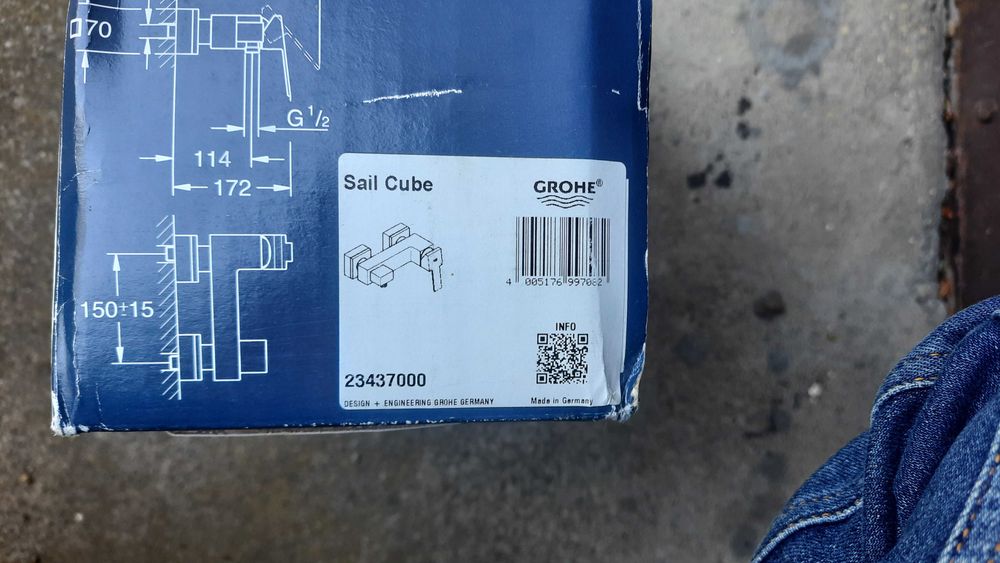 Bateria prysznicowa Grohe Sail Cube chrom nowa