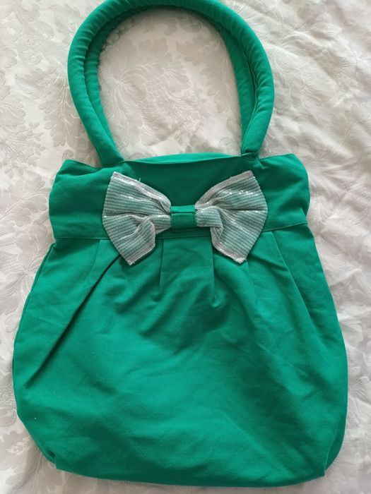 Torebka materiałowa z kokarda